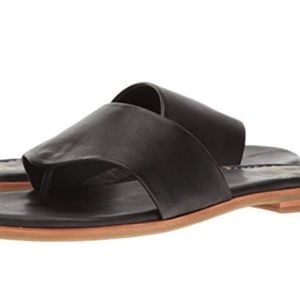 EUC Johnston & Murphy Raney Black Flat Sandal
